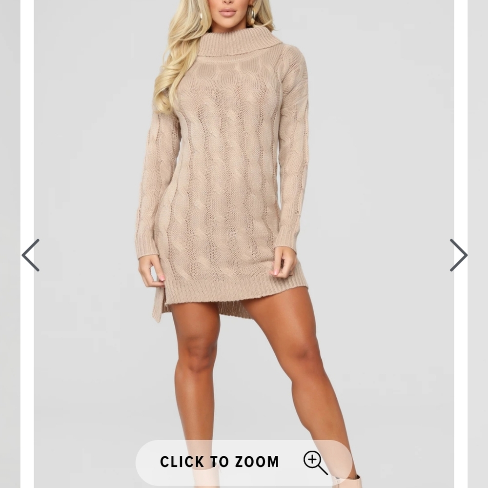 Fashion Nova Hot Chocolate Sweater dress